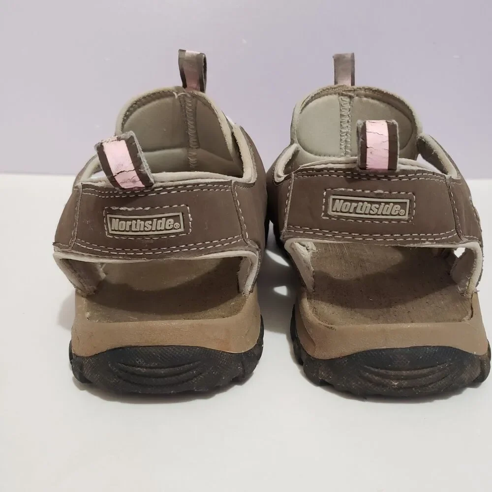 Northside Brown Pink Women's Walking Hiking Shoes Sz 9